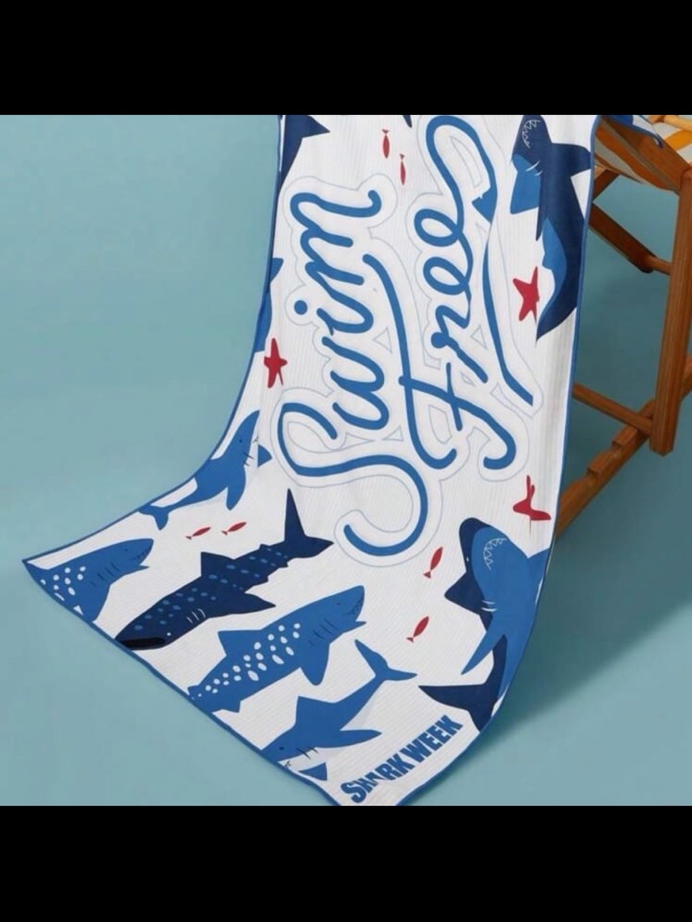 Shark Week Swim, Beach, Pool Towel / Blanket, Discovery Channel, NEW